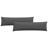 vidaXL - Zitkussens - 2 stuks - Donkergrijs - 145 x 40 cm - Corduroy stof