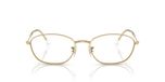 Ray-Ban Rx 3749v Lunettes de vue femme doré ovales 53mm