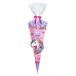 Ursus 10040001 - Diamond Painting schoolkegel knutselset Easy Line "Fancy Unicorn", roze, 6-zijdig, gemaakt van 3D-golfkarton, 68 cm, diameter ca. 20 cm, voor het maken van een suikerkegel