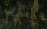 Komar Fotobehang - Darkest Green 400x250cm - Vliesbehang