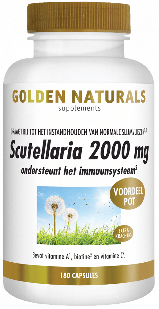 Golden Naturals Scutellaria 2000 mg Capsules - 8718164647468