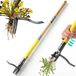 Dandelion Weeder, 109 cm Standing Weed Tool with Long Handle & One-click Eject System, 4 Claws Weeder