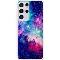 Samsung Galaxy S21 Galaxie bleue Verstevigd hoesje met sublimatie bedrukking