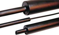 HellermannTyton 323-10750 Krimpkous zonder lijm Zwart 75 mm 22 mm Krimpverhouding:4:1 1 m