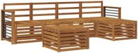 vidaXL - Salon de jardin en bois d'acacia avec 5 places assises et table - Naturel