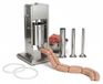 Machine à saucisses 3 litres acier inoxydable avec 4 embouts de remplissage