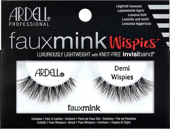 Ardell Faux Mink Lashes Demi Wispies - Zwart