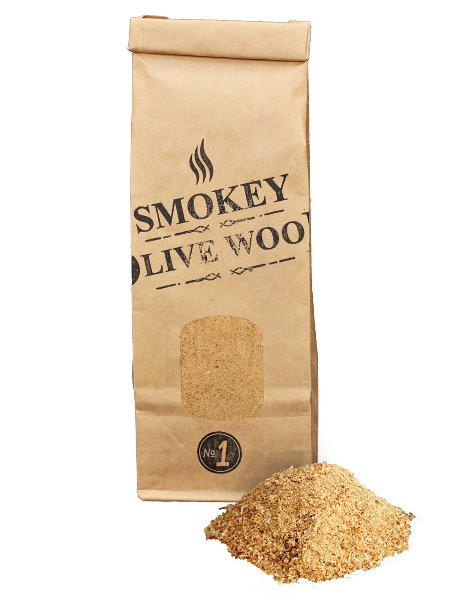Smokey Olive Wood - Rookmot - Rookmeel - 300ml - 50% olijfhout en 50% Beuk - 0-1mm