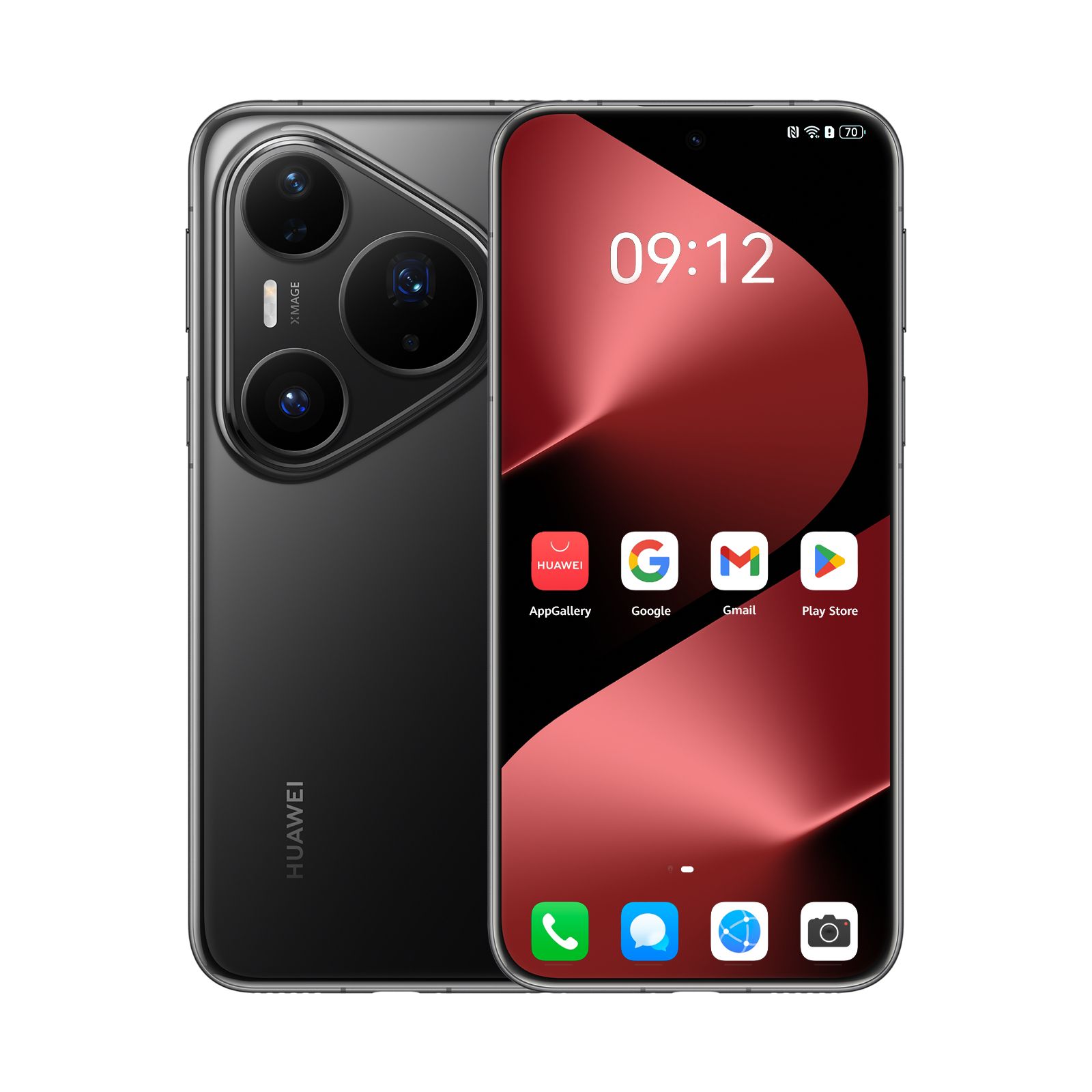 Huawei Pura 80 Pro 4G Smartphone - 6.8" OLED Display, 512GB Storage, Black