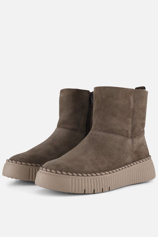 Gabor Dames Enkellaarzen - bruin - Maat 39 - Suède - Herfst/Winter 2025