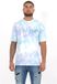 Sixth June T-shirt Custom Tie Dye Zwart/Blauw Katoen S