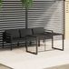 Prolenta Maison Exclusive Tuinloungeset, 4-delig, met kussens, aluminium, antraciet