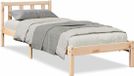 vidaXL Bedframe massief grenenhout 90x220 cm naturel