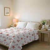 Bedrukte BASIC Starfish Zomerquilt, Bedrukte Microvezel, 250x240cm