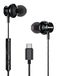 Hamlet HHEADM-IEC Headset Bedraad In-ear USB Type-C Zwart
