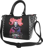 Ghost Papa Dames Handtas - zwart/wit/rood