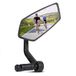 AiQInu Fietsspiegel, HD-glas, reflecterende fietsspiegel voor stuur 15-20 mm, 360 graden draaibare fietsachteruitkijkspiegel voor fiets, mountainbike, racefiets (rechts)