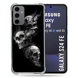 Cokitec Samsung Galaxy S24 FE Drievoudig doodshoofd Versterkte hoes