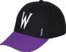KARACTERMANIA Wednesday Kinderpet - Zwart/Paars - Katoen - Unisex Kinderen