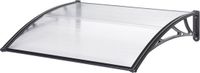[en.casa] Mellerud Deurluifel 150x100 cm Transparant en Zwart