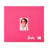 Kodak Barbie x Kodak Roze 8x8” Stoffen Scrapbook Fotoalbum met Voorkant Foto Venster