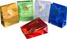 HEKU Kleurrijke cadeautasjes met hologram-coating, 10 stuks, 5 kleuren, 23 x 18 x 10 cm