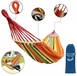 Viking Choice Hangmat 280x150 cm - oranje gestreept - inclusief opbergtas