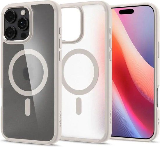 Spigen Ultra Hybrid MagFit hoesje voor Apple iPhone 16 Pro Max - Frost Natural Titanium
