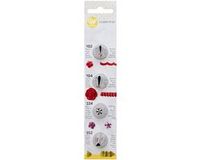 Wilton Spuitmondjes Set Flower - Garneerspuit - #102, #104, #224, #352