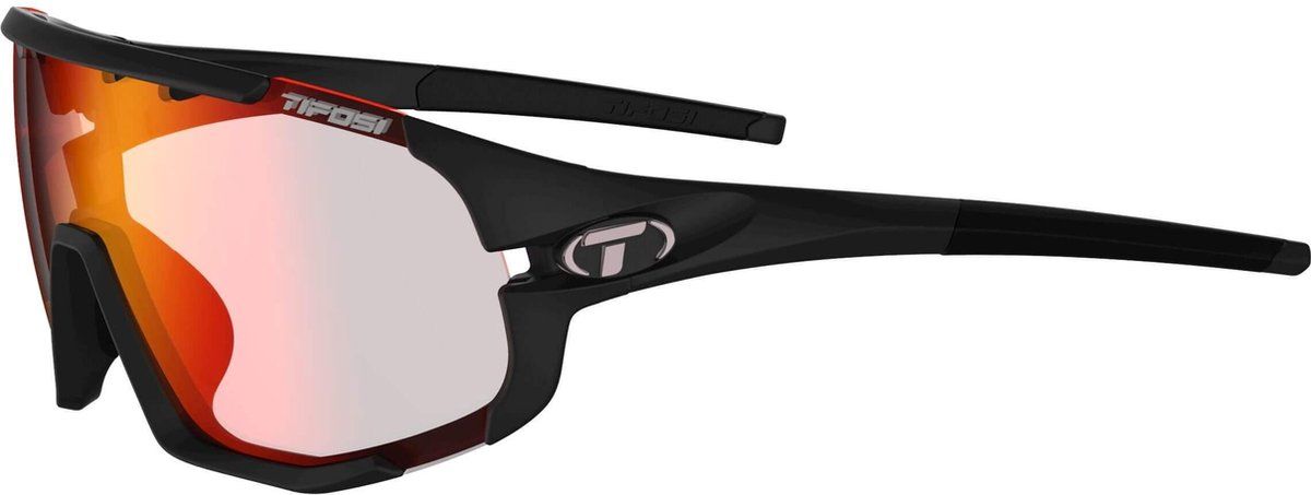 Tifosi Sledge Lite - Mat Zwart - Clarion Red Fototec (L/XL)