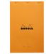 RHODIA 19400C - Geniet Vergadernotitieblok N°19 Oranje - A4+ 21 x 31,8 cm - Voorgedrukt Datum/Notities/Actie - 80 Afscheurbare Vellen - Clairefontaine Wit Papier 80 g/m² - Soepele en Stevige Omslag
