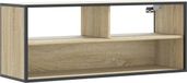 vidaXL Tv-meubel 100x31x39,5cm bewerkt hout metaal sonoma eikenkleurig