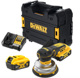 DeWalt DCW230P2-QW 18V XR BL Excentrische Schuurmachine 150mm | 2x 5.0Ah 18V XR accu's + lader - DCW230P2-QW