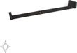 Emuca Garderobestang Castor met LED-licht, verstelbaar 408-558 mm, bewegingssensor, Aluminium, Mokka kleur