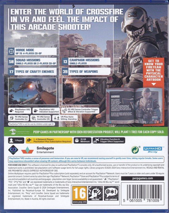 Playstation Games Crossfire: Sierra Squad (PSVR2 Required)