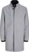 JACK & JONES Melton wool blend coat - heren jas - grijs (light grey melange)