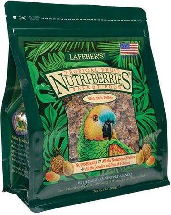 Lafeber Nutri-Berries Tropical Fruit - Papegaai 1,36 kg