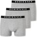 Schiesser 95/5 Heren Shorts - Grijs melange - 3 pack - Maat M