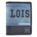 Lois RFID Wallet Vegan Portemonnee Man voor Tiener Lois Brand Card Wallet voor Jongens met Kaartcompartiment Ritssluiting Wallet Men Gemaakt van Canvas in Leer, Blauw