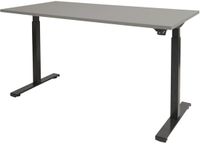 Schaffenburg Zit Sta Bureau - Elektrisch 140x80 grijs -zwart frame