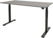 Schaffenburg Zit Sta Bureau - Elektrisch 140x80 grijs -zwart frame