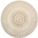 Zeller Placemat - 8x - rond - goudkleurig - met geponste gaatjes - Dia 41 cm