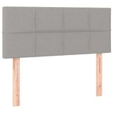 VidaXL Hoofdbord 90x5x78/88 cm stof lichtgrijs