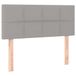 VidaXL Hoofdbord 90x5x78/88 cm stof lichtgrijs