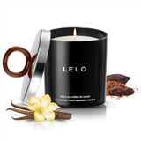 LELO Flickering Touch Massagekaars, smelt tot massageolie, geurkaars voor lichaamsmassage, luxe huidverzorging, geur van vanille & crème de cacao