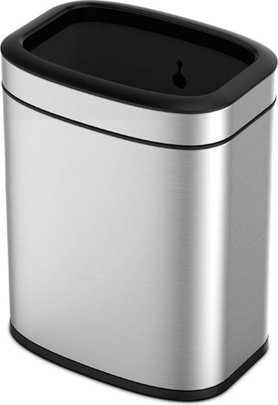 EKO OLI Cube Afvalbak - 20 liter - RVS - Matzilver