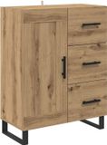 vidaXL Dressoir Artisan Eiken 69,5 x 34 x 90 cm
