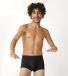 Sloggi EVER Soft Hipster - boxershorts pour hommes, jambe courte (2-pack) - noir