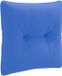 vidaXL Rugkussen PUTTEN 100% Polyester Koninklijk Blauw