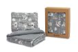 Sensillo Ensemble de chambre en coton graphite
